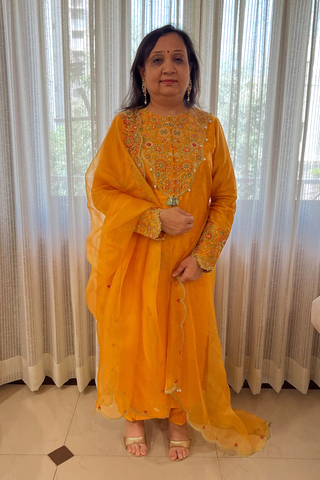TURMERIC NAVELI KURTA SET