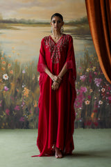 SCARLET HIYA KAFTAN SET