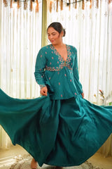 SAKSHI SINDWANI IN PHIROZI SHAMA SHARARA SET