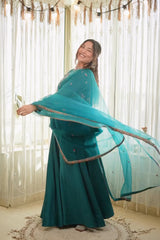 SAKSHI SINDWANI IN PHIROZI SHAMA SHARARA SET