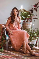 Surbhi Sethi Dua in Salmon Zayra Kurta Set