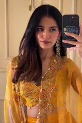NIDHIGIDWANII IN TURMERIC DANI CAPE SET