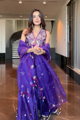 Sonali singh in Jasleen Sharara Set