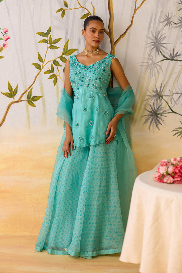 TUSHITA SHARARA SET