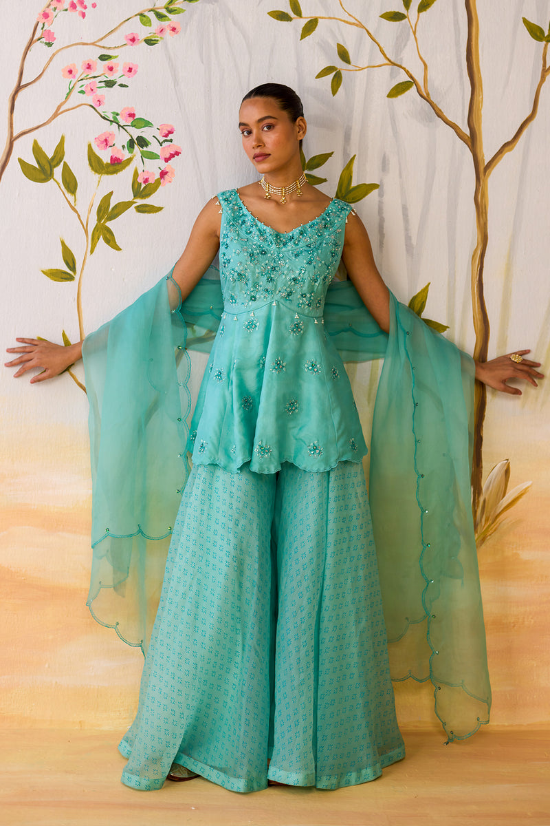 TUSHITA SHARARA SET