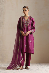 AUBERGINE ADYA KURTA SET