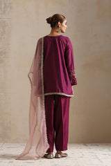 AUBERGINE NYRA KURTA SET