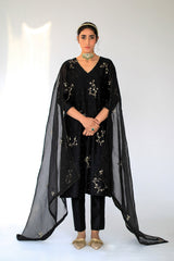 Black Alma Kurta Set