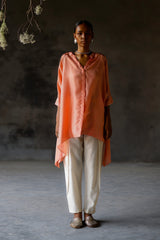 Coral Amy Kameez Set