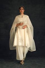 Ecru Sofi Silk Kurta set
