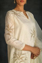 Ecru Sofi Silk Kurta set