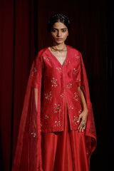 BERRY VERU SILK SHARARA SET