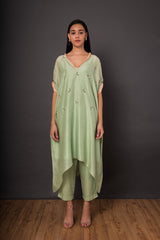 Hariyali Nargis Kaftaan set