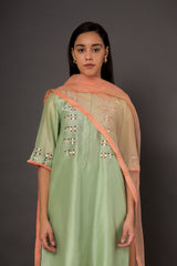 Hariyali Warda Kurta set