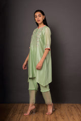 Hariyali Warda Kurta set