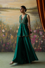 EMERALD ILYANA SHARARA SET