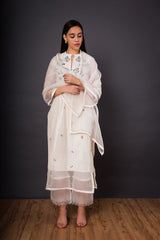 Ivory Chameli layered Kurta set
