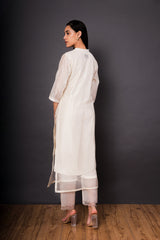 Ivory Chameli layered Kurta set
