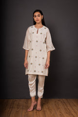 Ivory Phulwari Kurta set