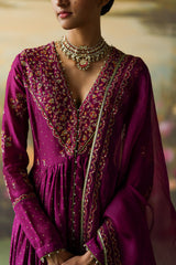 AUBERGINE PRANIKA ANARKALI SET