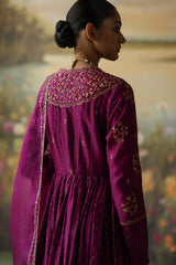 AUBERGINE PRANIKA ANARKALI SET