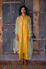SUNHERI TULIKA KURTA SET