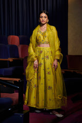 LIME ZARINA LEHENGA SET