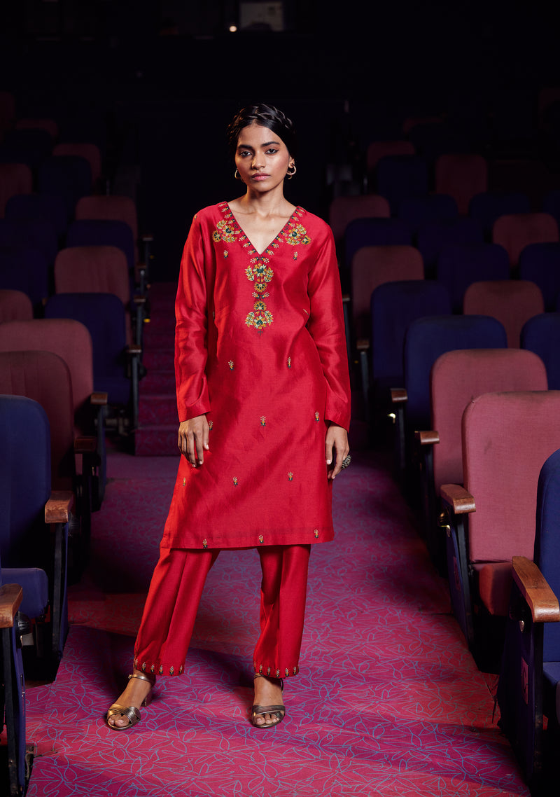 Scarlet Neema Kurta Set