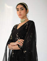 Black Alma Kurta Set