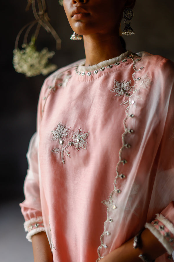 Gulabi Saveri Kurta Set