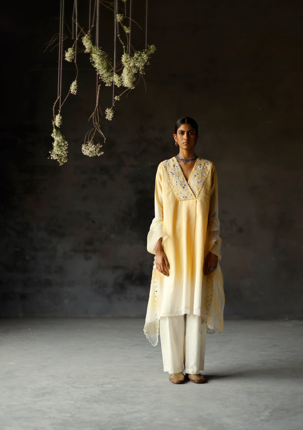 Yellow Advika Kurta Set