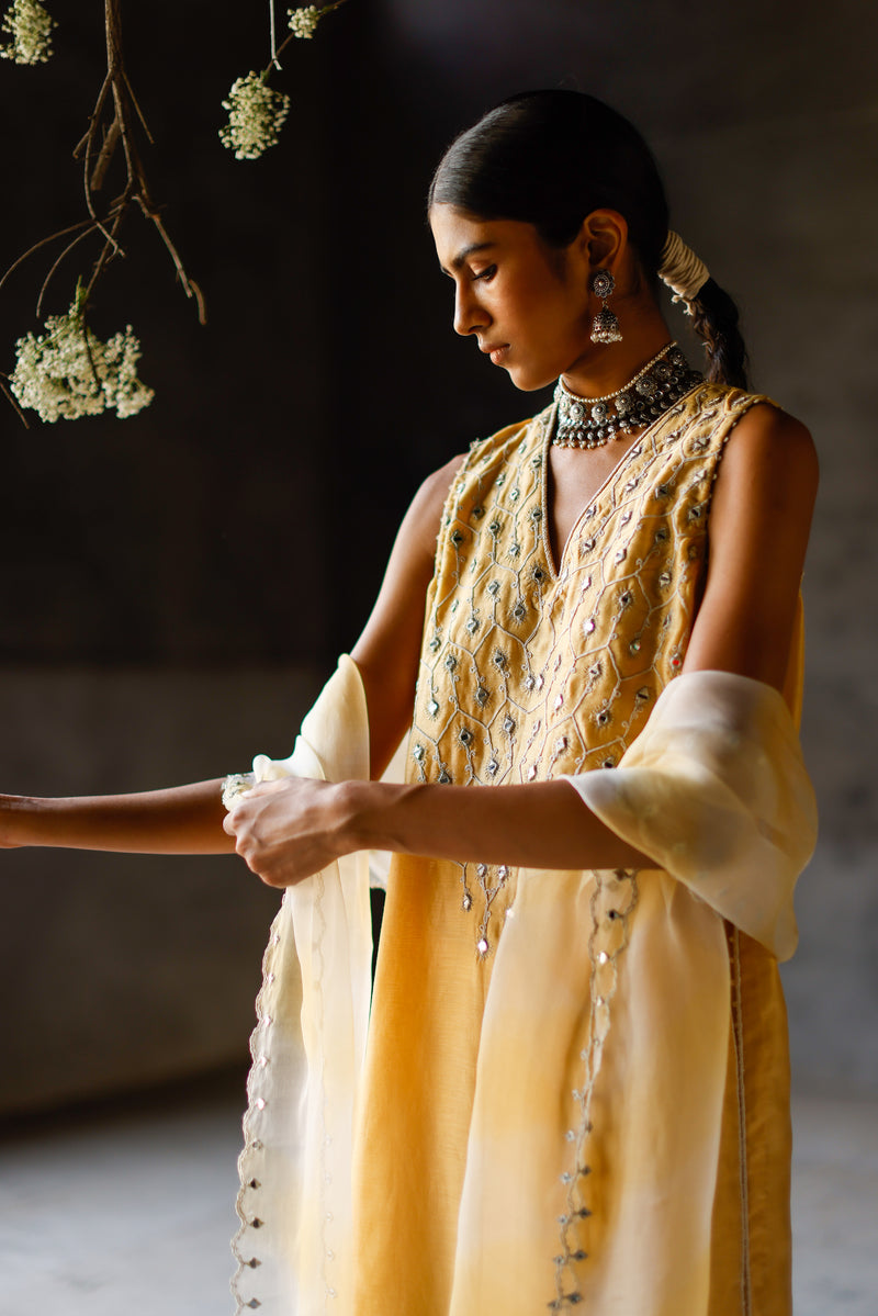 Yellow Mauli Kurta Set