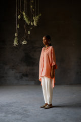 Coral Amy Kameez Set