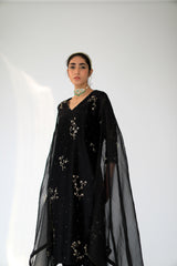 Black Alma Kurta Set