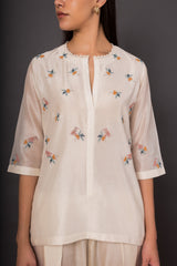 Ivory Amaltaas Cropped Kameez set