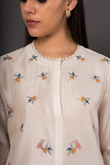 Ivory Amaltaas Cropped Kameez set