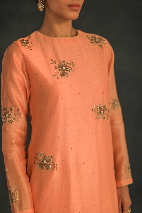 Apricot Kyra Kurta Set